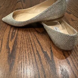 Jimmy Choo Alina Metallic Flats